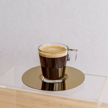 Flat coffee cups, 6pcs
