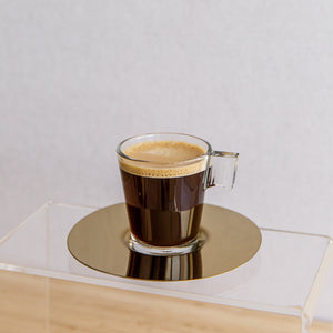 Flat coffee cups, 6pcs